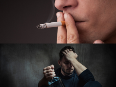 Population intervention to reduce harms of smoking or alcohol use